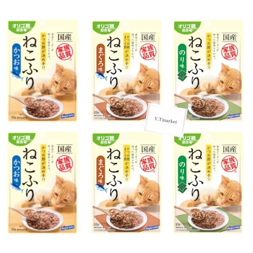 ねこふり はごろも 猫 セット おやつ 無添加 子猫 餌 栄養食 フリーズドライ 無塩 安全 (各2袋, かつお/まぐろ/のり)