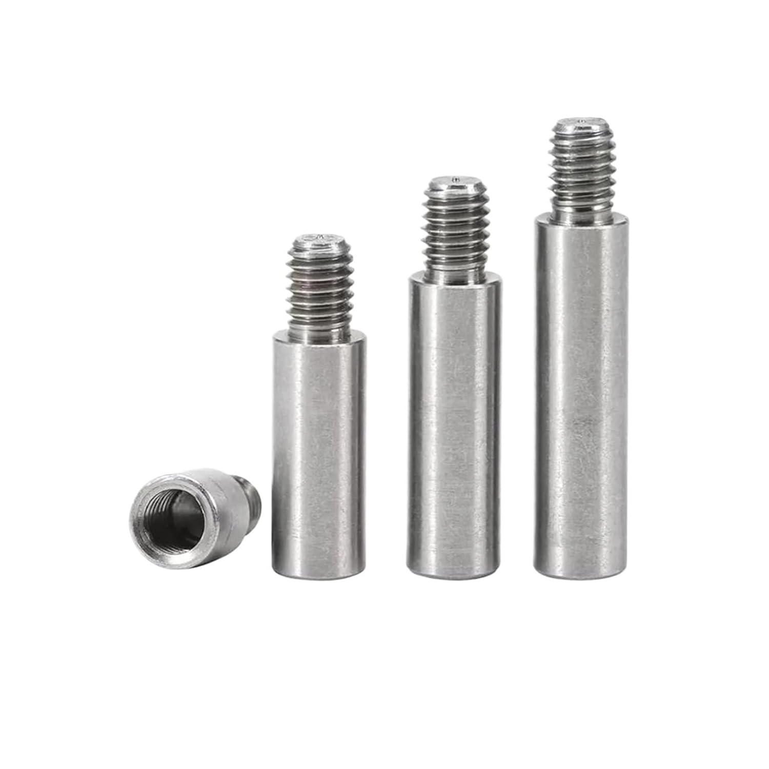 Male to Female Round Standoff Stud M2M2.5M3 Standoff Spacer Stainless 303 PCB LED Single-Ended Stud Bolts Male to Female Thread Connector Copper Column(M3-L13-L6 100pcs)