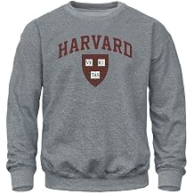 Barnesmith Harvard University Crimson Adult Unisex Crewneck Sweatshirt, Spirit, Charcoal Grey, Small