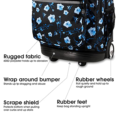 J World New York Sundance Rolling Backpack #TOP4