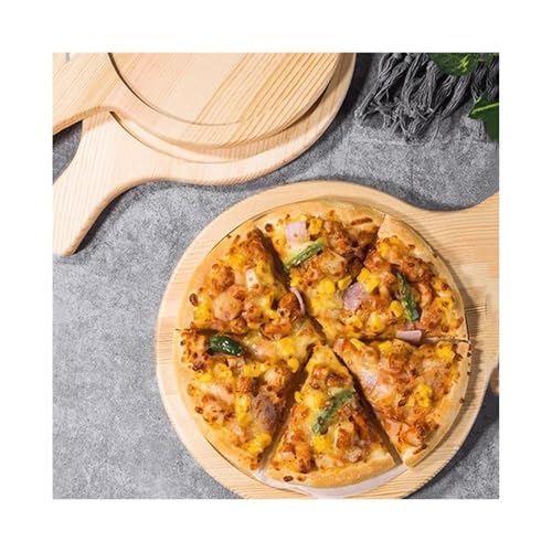 LICONG-2020 Serving Tray Hotel Restaurant Tray Bamboo Solid Wood Tray Circular Bamboo Wood Plate Water Cup Tray Household Wooden Pizza Board Tray Decorative Tray - Image 5