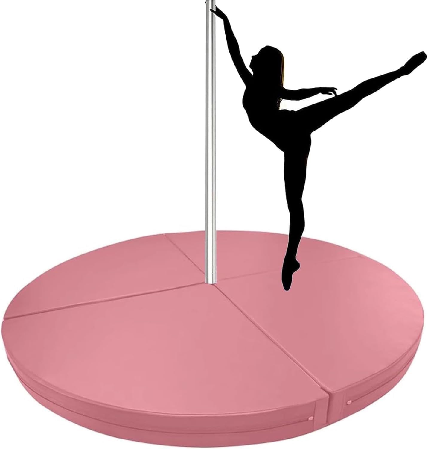 Tapis de pole dance rond 130 cm pliable et antidérapant pour entraînement