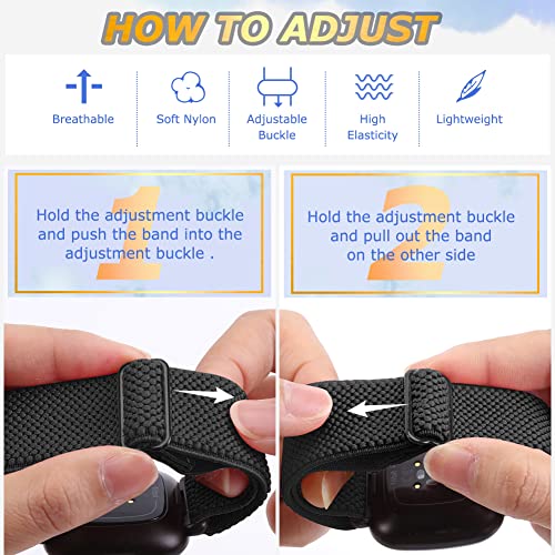 Tiptops Strap Compatible with Fitbit Versa 3 Wristband/Fitbit Sense Bracelet for Women/Men - Image 3