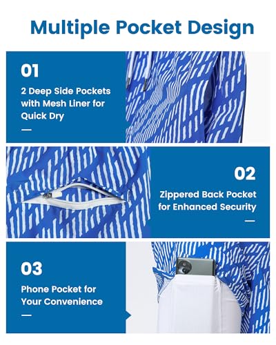 Image of maamgic Mens Swim Trunks with Compression Liner 7 Inch Inseam Mens Bathing Suit Quick Dry Swimming Trunks Swimsuit