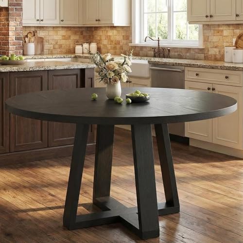 GarveeHome Dining Table, Kitchen Table, Round Dining Room Table for