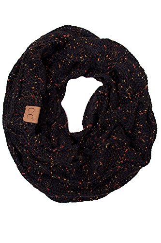 ScarvesMe Unisex Confetti Soft Chunky Pullover Knit Long Loop Infinity Hood Cowl Scarf