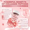 Collagen Peptide Gummies for Women & Men Sugar-Free, Multi Collagen Hydrolyzed w/ 1500mg Protein Type I,II,III,V,X, 5000mcg Biotin, Methylated B12, Vitamin C A E D3 B6 for Skin Hair Nails, Bone, 60Cts