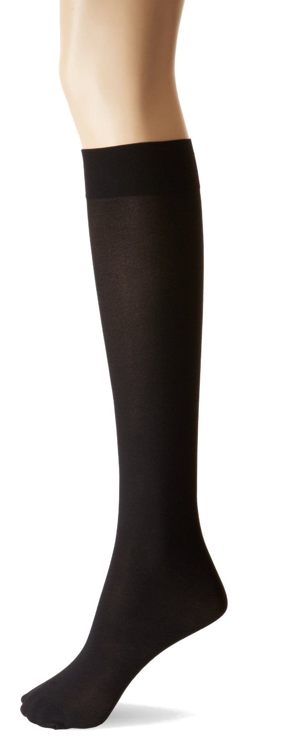 Silky 70 Denier Soft Opaque Knee Highs Trouser Socks | Black | One size | 1 Pair