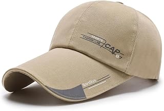 Frackson Breathable Cotton Men Sun Visor Cap Baseball Adjustable Sport Summer for Golf Tennis Cricket Cycling Running Gym ... Price In India