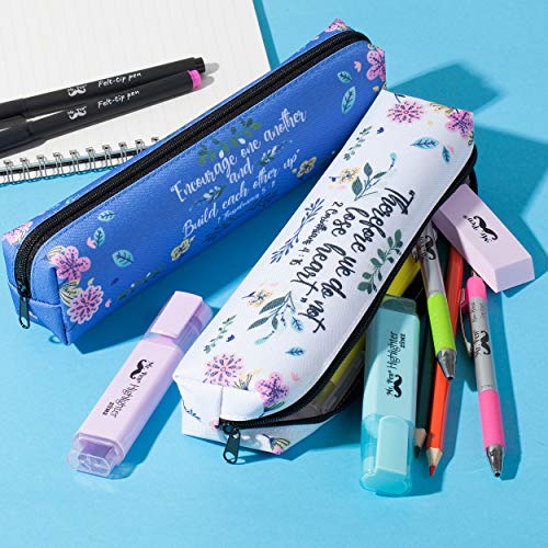 Mr. Pen- Pencil Pouch For Bible Study, 2 Pack, Small Pencil Case, Pen And Highlighter Case, Pencil Bag, Pencil Cases For Gifts, Bible Study Supplies, Pen Case, Bible Journaling Supplies #TOP3
