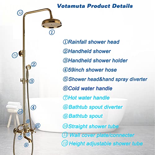 Set robinet de douche pluie 20,3 cm résistant pour mitigeur - 3