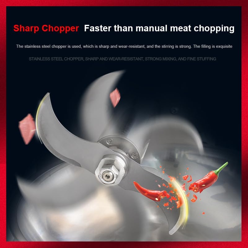 Food Chopper Meat Stuffing Chopper Dumpling Stuffing Vegetable And Fruit Ginger Onion Garlic Chopping And Mixing Equipment