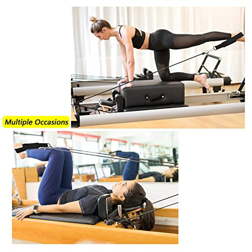 2 pcs pilates reformer pull rope parts pilates reformer ropes replacement strap suitable for home studio use of yoga fitness equipment pilates core bed accessory yoga strap