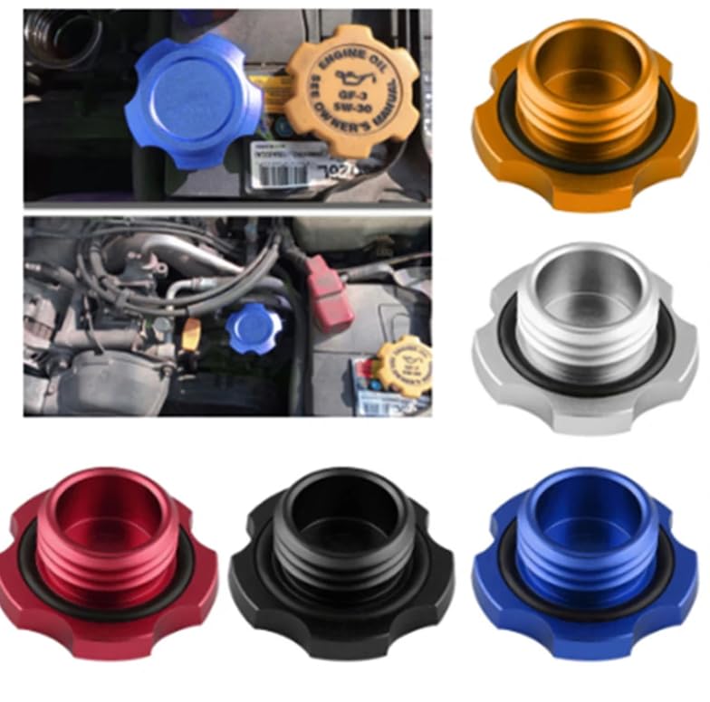 Amazon | シルバー STi アルミニウム オイルフィラーキャップ スバル