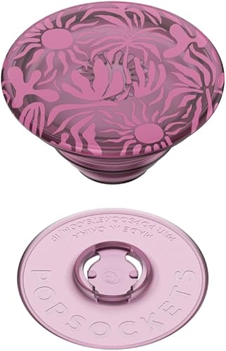 Miniatura 9 de POPSOCKETS Agarre para teléfono con soporte expansible - Floral delicado translúcido