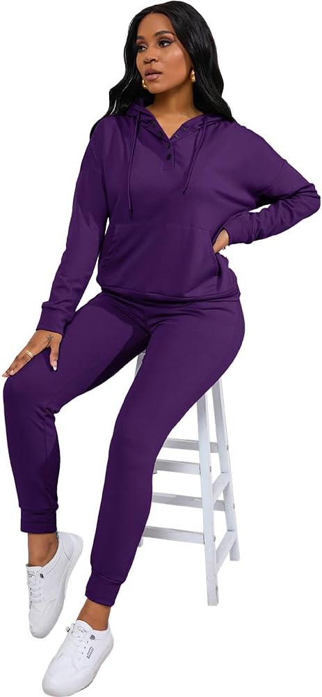 Nimsruc Two Piece Outfits For Women Jogging Suits Casual Sweatsuits Jogger - Image 3
