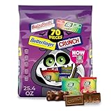 Butterfinger, CRUNCH, Baby Ruth, TIC TAC CHEWY!, Fun Size Assorted Candy Bars, Great for Sharing, Bulk 70 Count, 25.4 oz