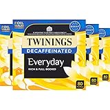 Twinings Decaffeinated Everyday Tea 320 Tea Bags,80 Count (Pack of 4)