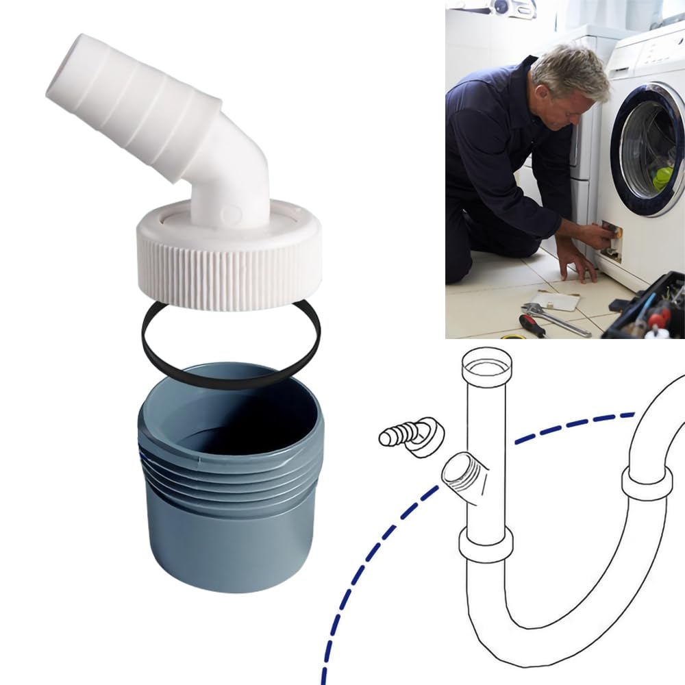 Tubo di Scarico per Lavatrice Prolunga del Tubo di Scarico Tubo di Scarico Universale con Supporto a Forma di U e Fascette stringitubo | Leroy Merlin