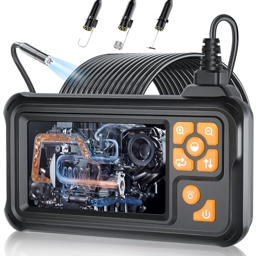 50FT Endoscope Camera with Light, 1080P HD Borescope Inspection Camera with 8 LED Lights, IP67...