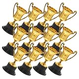 ERINGOGO ミニトロフィー12個セット プラスチック製小型トロフィーカップ 幼稚園競技会やパーティー用表彰賞品