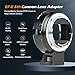 VILTROX EF-E5 Lens Adapter, EF/EF-S Lens to E-Mount Camera, Auto Focus Adapter Ring Converter Control Ring Compatible with Canon EF/EF-S Lens to Sony E Mount Camera A7/A7R/A7S/A7M/A6500/A6400/A6000