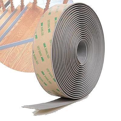 10m Floor Transition Strips&Waterproof Stair Nosing Edge Trim Strips-Self Adhesive Stair Edge Anti-Slip Treads&Floor Threshold Strips for Indoor and Outdoor Stairs Or Thresholds (Color : Gray, Size