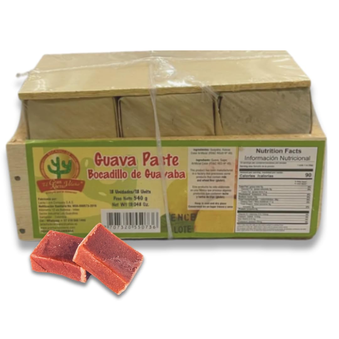 DECA EXPERTS -Guava Paste - Bocadillo de Guayaba 18 units540gr - 19.04Oz - Bocadillo Veleno - Imported from Colombia product thumbnail 3