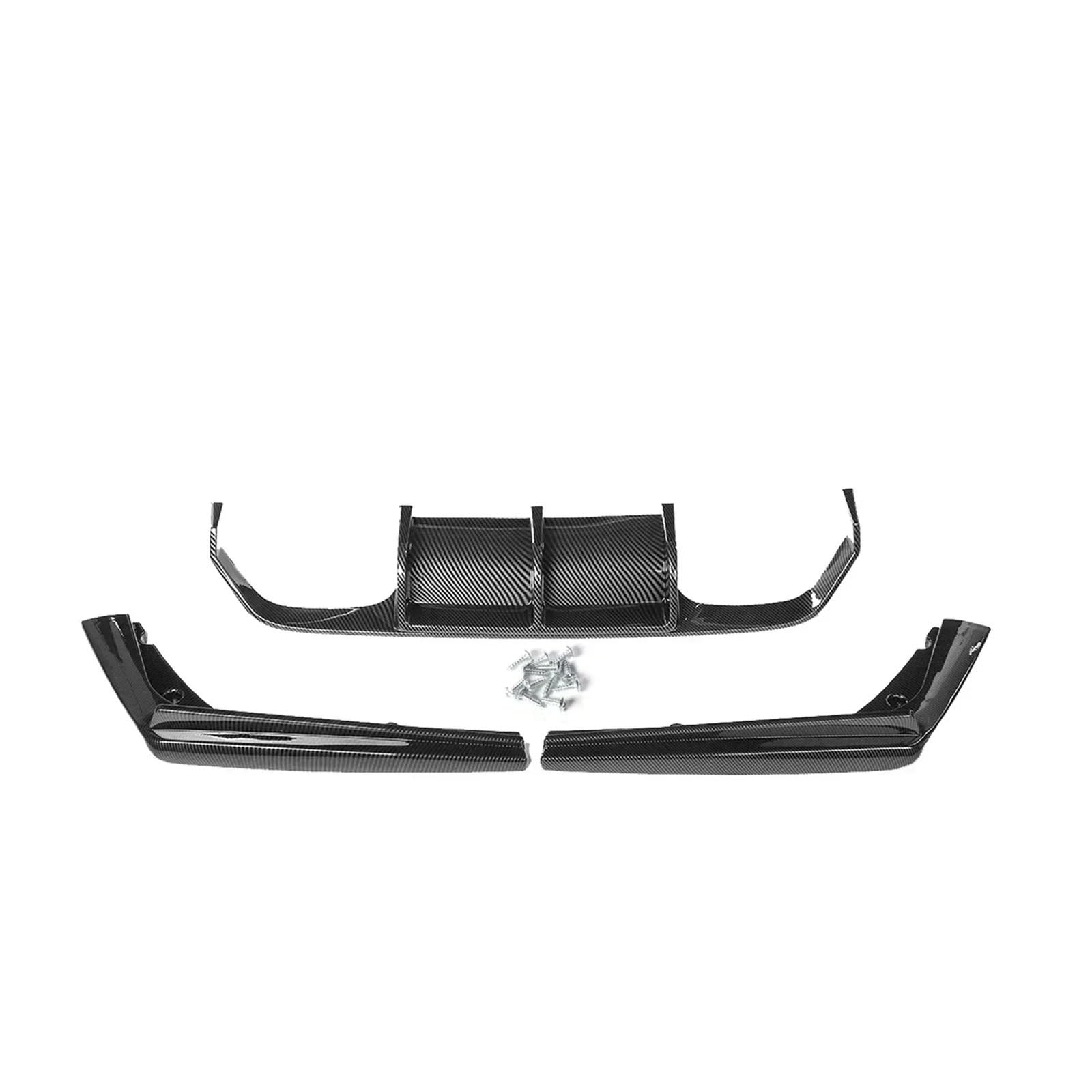 przedniego zderzaka Pasuje Do F80 M3 F82 F83 M4 15-20 Tylny Dyfuzor Samochodu Zderzak Narożnik Spoiler Splitter Tylna Nakładka Osłona Zabezpieczająca Akcesoria(Carbon Look)