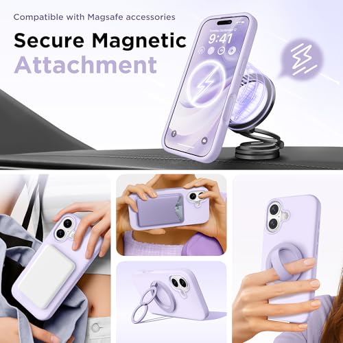 Image of GolbinBox Magnetic for iPhone 17 Case, Silicone Cover, Lavender