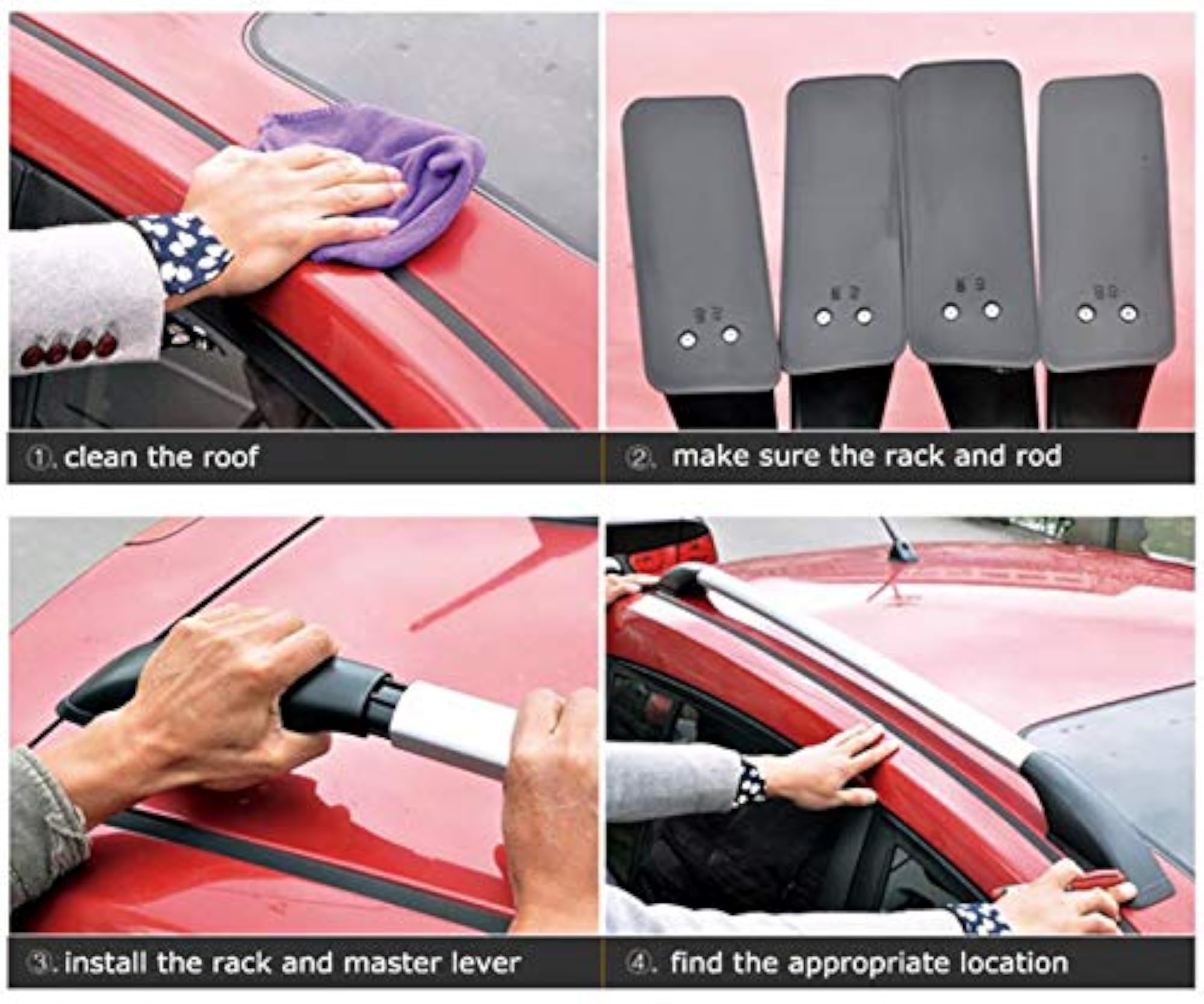 Car Drill Roof Rails for Hyundai Eon