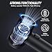 Compressed air Duster - 120000RPM 3 Speeds Electric Air Duster, 7600mAh Battery Cordless Dust Blower for Keyboard Cleaner,Rechargeable Air Blower AIC Can for Office Computers (Black, 120000RPM)