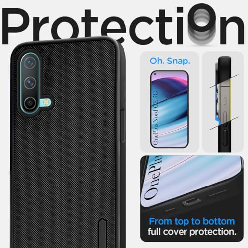 Image of Jkobi Back Cover Case for Oneplus Nord CE 5G (Textured Grip Design | Camera Protection | Slim and Light Weight | Soft Touch and Feel | Black)
