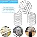 BUZIFU 4pcs Filtros del Canalón Expandible Filtro de Hojas de Aluminio Colador...