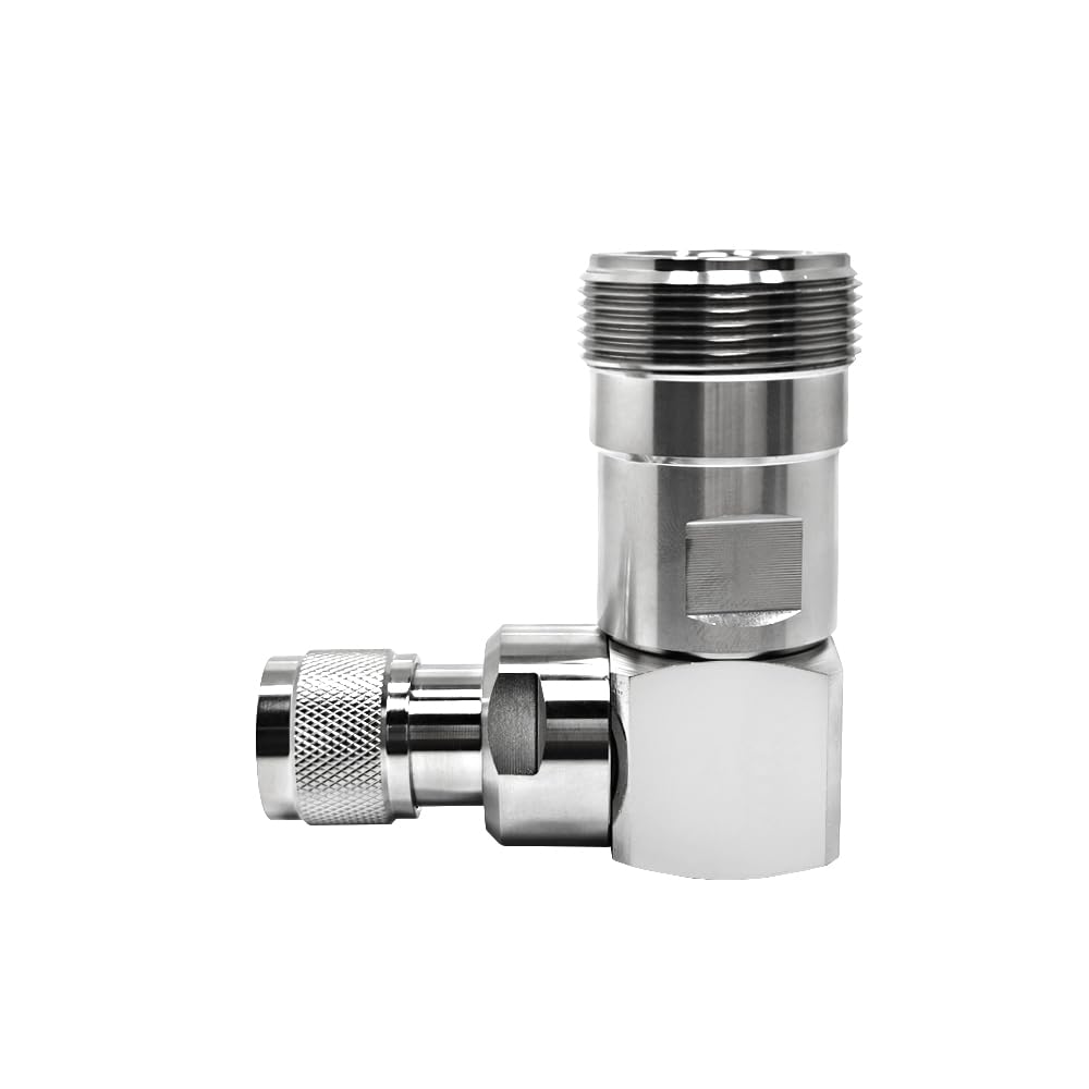 Adaptateur haute tension de type LC femelle à angle droit vers connecteur N mâle – 50 Ohm, DC-6 GHz, laiton plaqué tri-alliage