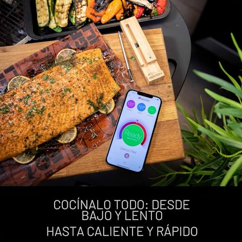 Miniatura 5 de Meater Plus El Termómetro Inteligente Inalámbrico Para Carne Con Alcance De 50 M Para Horno, Parrilla, Sartén Y Asador Perfecto Para Disfrutar De La Carne A Través De La Aplicación En Alemán