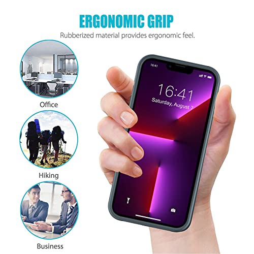 Battery Case For Iphone 13 Pro Max, 8500Mah Ultra-Slim Rechargeable Portable Charging Cover Extended Battery Pack Compatible With Iphone 13 Pro Max (6.7 Inch) Charger Case Support Carplay-Navy Blue #TOP6