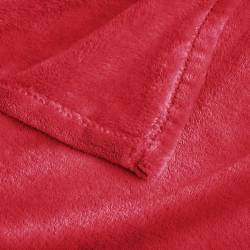 Image of BEDELITE Big Fleece Blanket 120 inch x 120 inch (10' x 10'), Super Soft Fluffy Fuzzy Oversized King for Bed, Couch, Sofa, Camping, Extra Large Blanket Fits Your Whole Family, Red