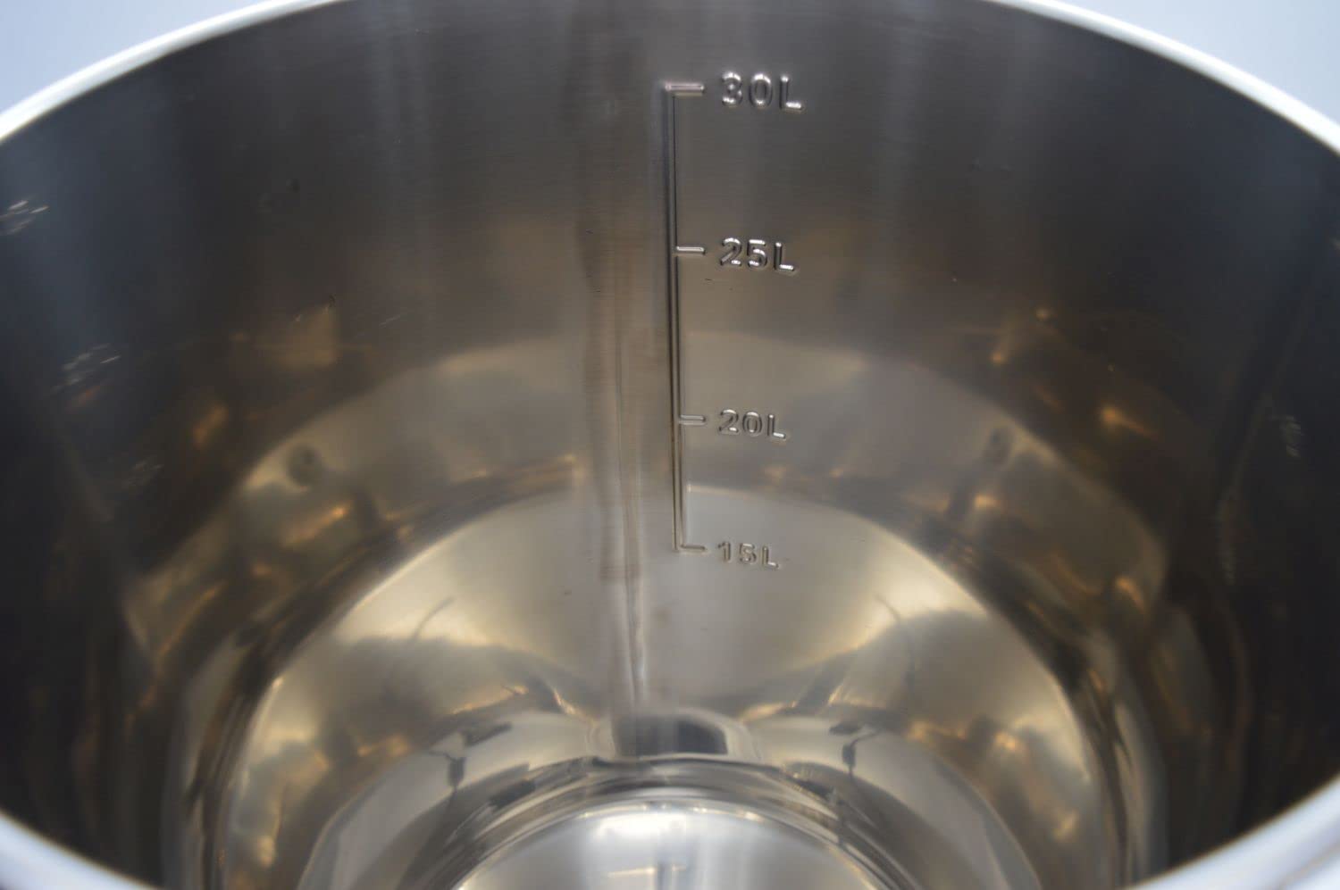 Recipiente de fermentación cónico de acero inoxidable, 30 litros