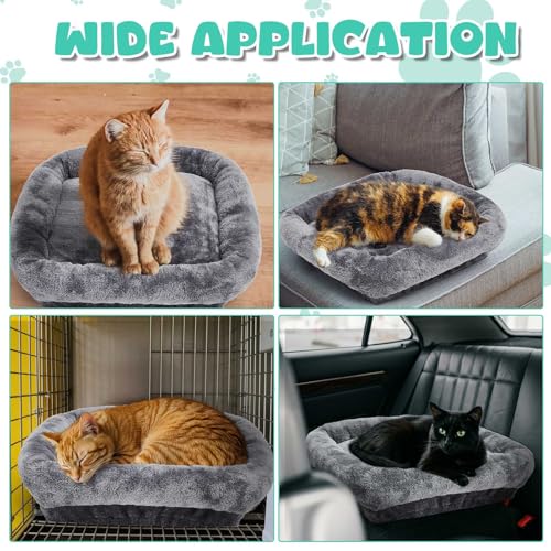 Repuestos para torre de gato Abbylike 2 piezas cubre cama gris 13.8x13.8 pulg miniatura 6