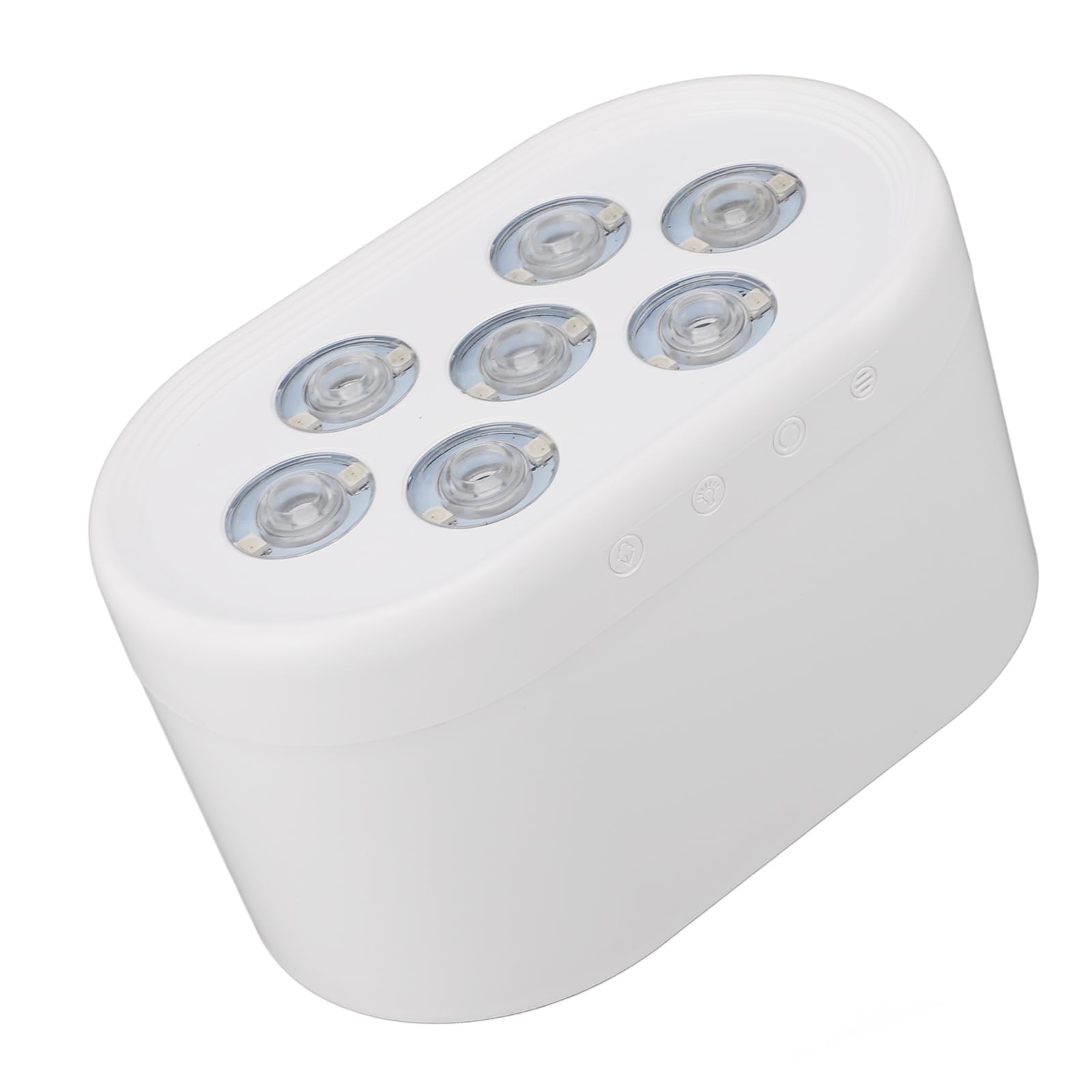 Difusor de aceite esencial humidificador luces dinámicas diseño multifuncional para el hogar (blanco)