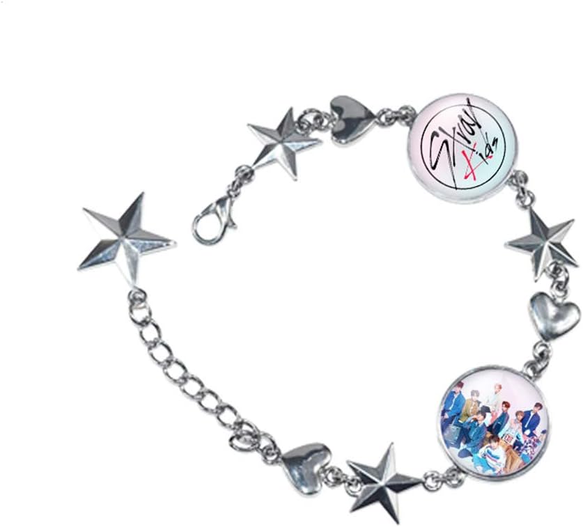 KPOP Stray Kids Bracelet Stray Kids Merchandsie Zinc Alloy Wristband Chain Bracelets Bangle : Sports & Outdoors