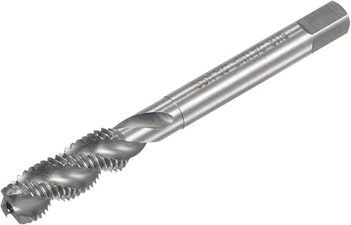uxcell Grifos de flauta espiral, 516-24 UNF 2B Acero de alta velocidad (HSS) sin recubrimiento de la máquina de fresado de roscas roscado de rosca
