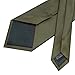 JEMYGINS Formal Necktie Olive Green Tie and Pocket Square with Tie Clip Lapel Pin Sets for Men(17)
