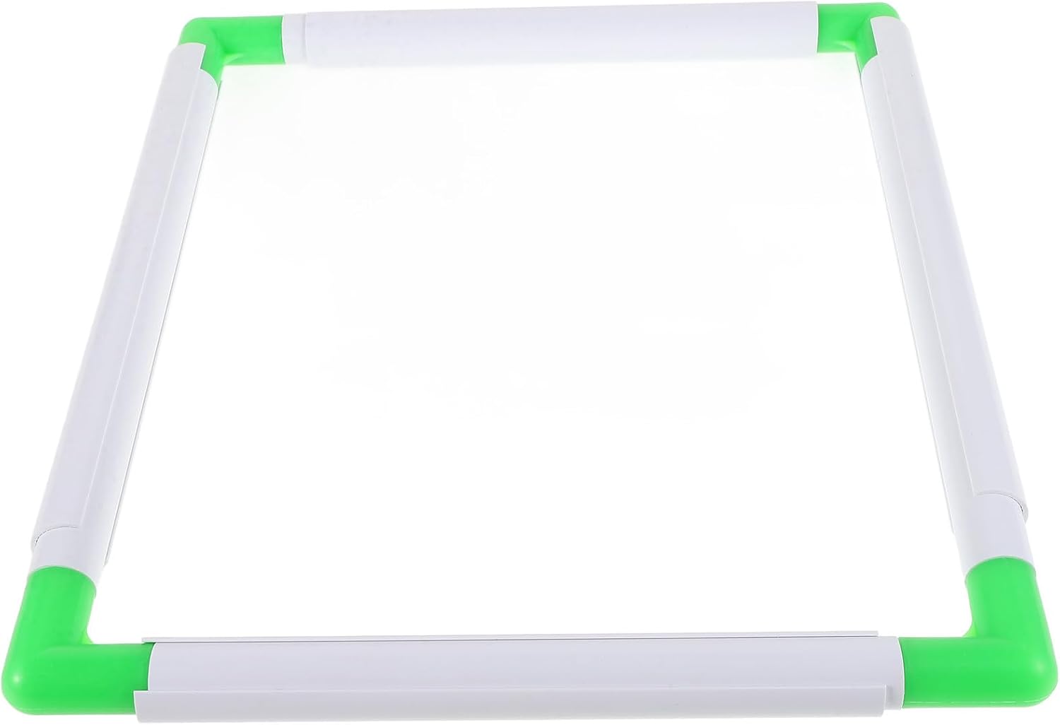 HOODANCOS Portable Square Embroidery Frame with PVC Clip for Cross Stitch Quilting Needlepoint Lightweight and Easy to Assemble Tool for Needlework Crafting Random Color