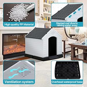 Large-Dog-House-Indoor-Outdoor-Waterproof-Ventilated-Plastic-Dog-House-Pet-Shelter-Cage-with-Ventilation-and-Elevated-Flooring-Suitable-for-Small-Medium-and-Large-Dogs-Easy-to-Assemble-Grey - Cucciolini Doodles   Large-Dog-House-Indoor-Outdoor-Waterproof-Ventilated-Plastic-Dog-House-Pet-Shelter-Cage-with-Ventilation-and-Elevated-Flooring-Suitable-for-Small-Medium-and-Large-Dogs-Easy-to-Assemble-Grey