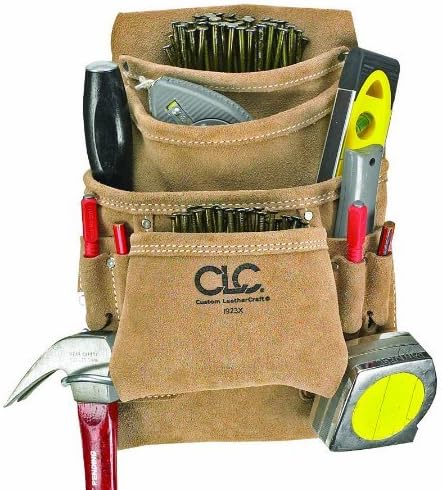 CLC 3 in. W x 11.5 in. H Suede Nail and Tool Pocket Apron 10 pocket Tan 1 pc.