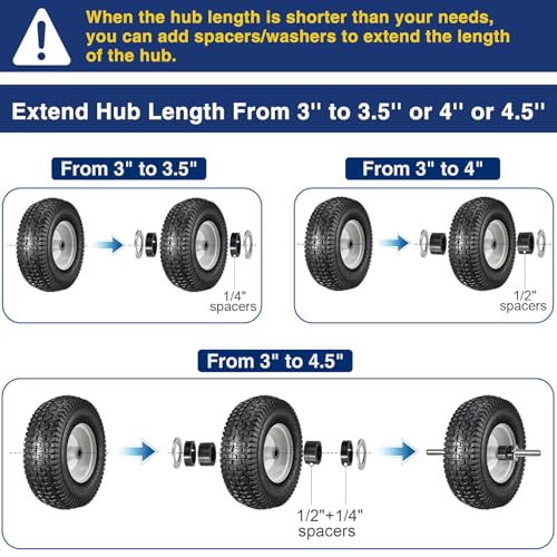 MaxAuto Lawnmower Hub - Length Extension