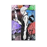 Anime Posters Death Parade Decorative Aesthetics Poster Boy Bedroom Room Decoration (3) Canvas Wall Art Prints for Wall Decor Room Decor Bedroom Decor Gifts 08x12inch(20x30cm) Unframe-style