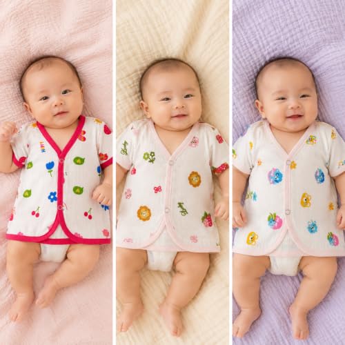 Image of V2M Cotton Jhabla New Born Baby Clothes